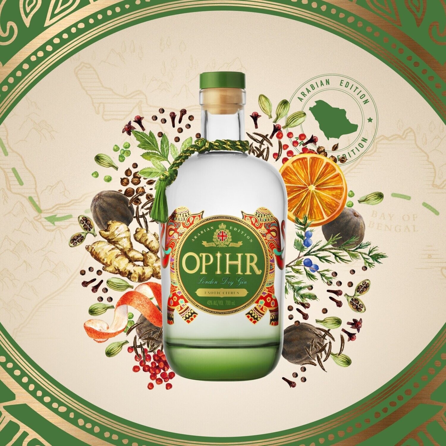 Opihr Arabic Editie Gin - 43% Opihr Arabic Editie Gin - 43%