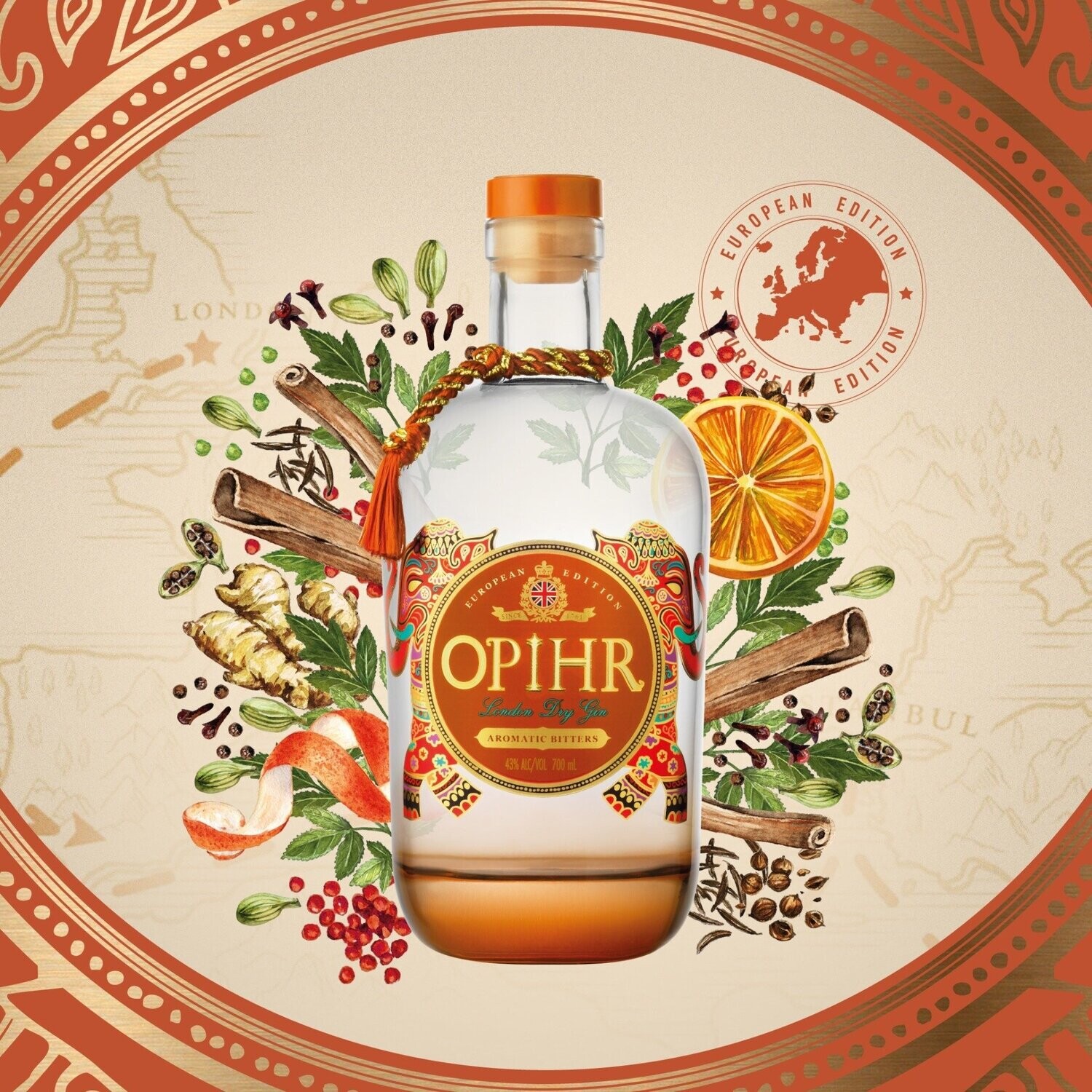 Opihr European Editie Gin - 43% Opihr European Editie Gin - 43%