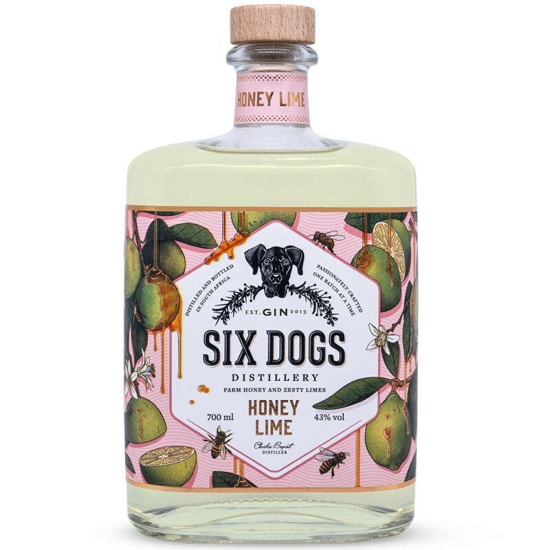 Six Dogs Honey Lime Gin - 43% Six Dogs Honey Lime Gin - 43%