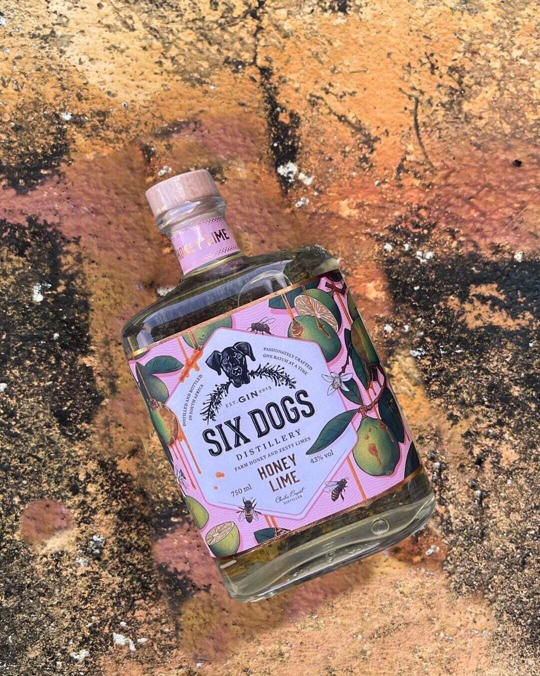 Six Dogs Honey Lime Gin - 43% Six Dogs Honey Lime Gin - 43%
