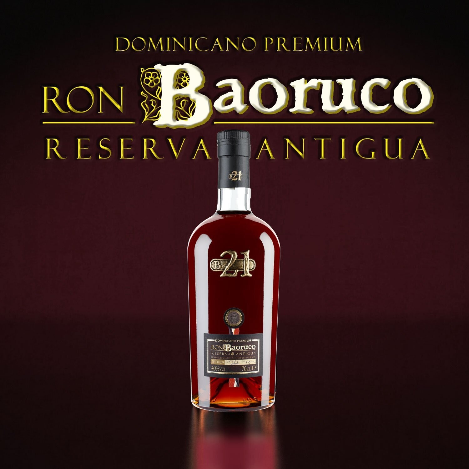 Ron Baoruco 21 years old Rum - 40% Ron Baoruco 21 years old Rum - 40%
