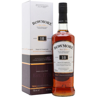 Bowmore 18 years - Deep & Complex - 43%