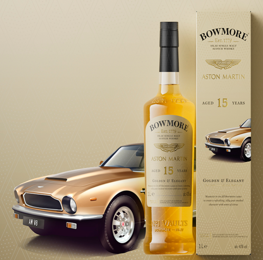 Bowmore Aston Martin 15 years - Limited Edition No. 5 - 43% - Max. 1 per klant. Bowmore Aston Martin 15 years - Limited Edition No. 5 - 43% - Max. 1 per klant.