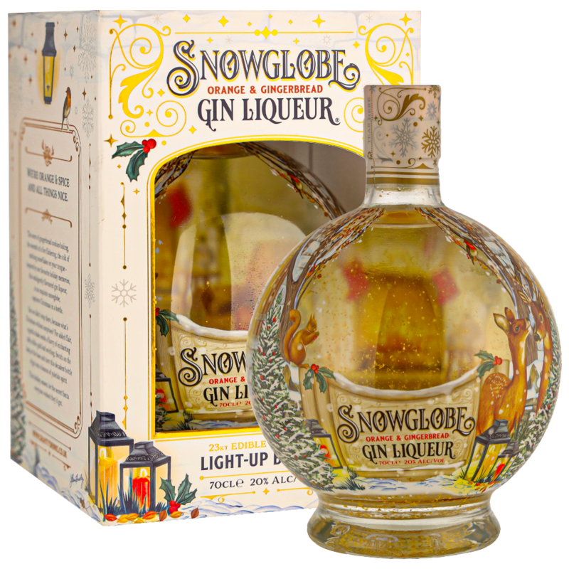Snowglobe Gin likeur - Orange en Gingerbread - 20%