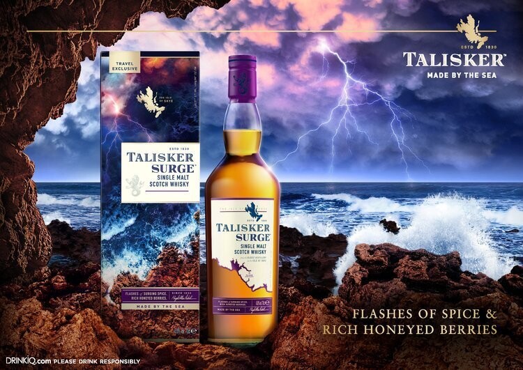 Talisker Surge - Travel Retail Exclusief - 45.8% - Max. 1 fles per klant. Talisker Surge - Travel Retail Exclusief - 45.8% - Max. 1 fles per klant.