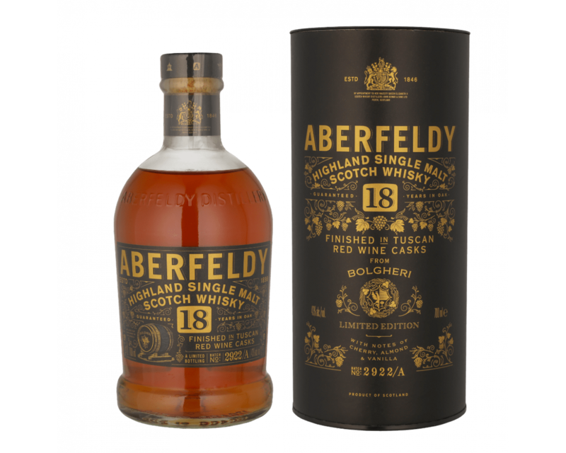 Aberfeldy Bolgheri Tuscan Red Wine Cask - 18 years - 43%