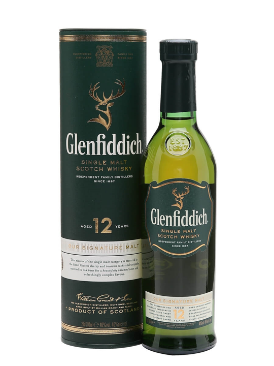 Glenfiddich 12 years - 40% - 0.20 cl.