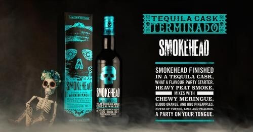 Smokehead Terminado Tequila - 43% - limited edition Smokehead Terminado Tequila - 43% - limited edition