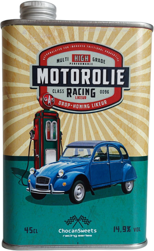 Blik "Motorolie" -Citroën 2CV - Drop - Honinglikeur - 14.9%