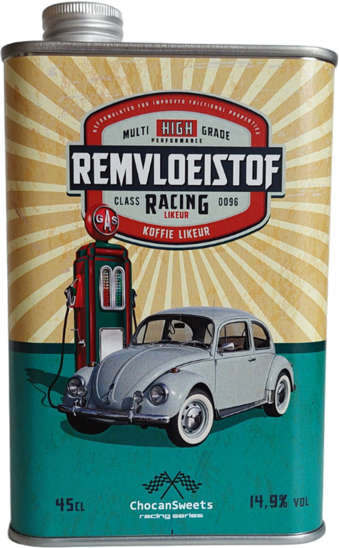 Blik "Remvloeistof" - Volkswagen Kever - Koffielikeur - 14.9%