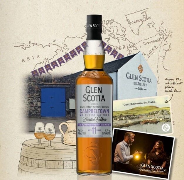 Glen Scotia - Festival Edition 2023 - Lightly Peated - White Port Cask - 54.7% - Maximaal 1 per klant! Glen Scotia - Festival Edition 2023 - Lightly Peated - White Port Cask - 54.7% - Maximaal 1 per klant!