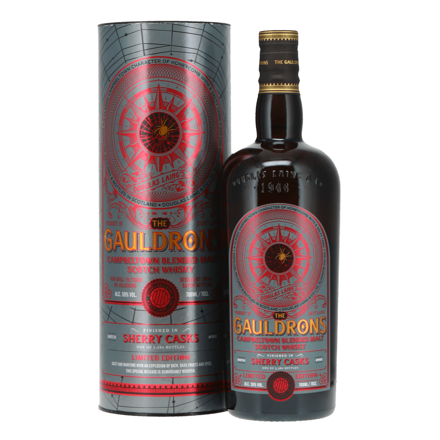 The Gauldrons - Sherry Cask Finish Limited Edition -Batch#2 - 50% - Max. 1 per klant.