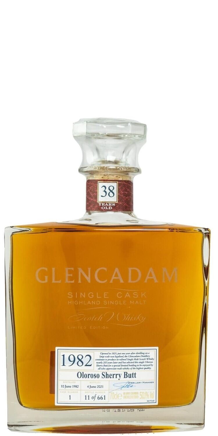 Glencadam Oloroso Sherry Cask - 38 years - #1 - 50.1% Glencadam Oloroso Sherry Cask - 38 years - #1 - 50.1%