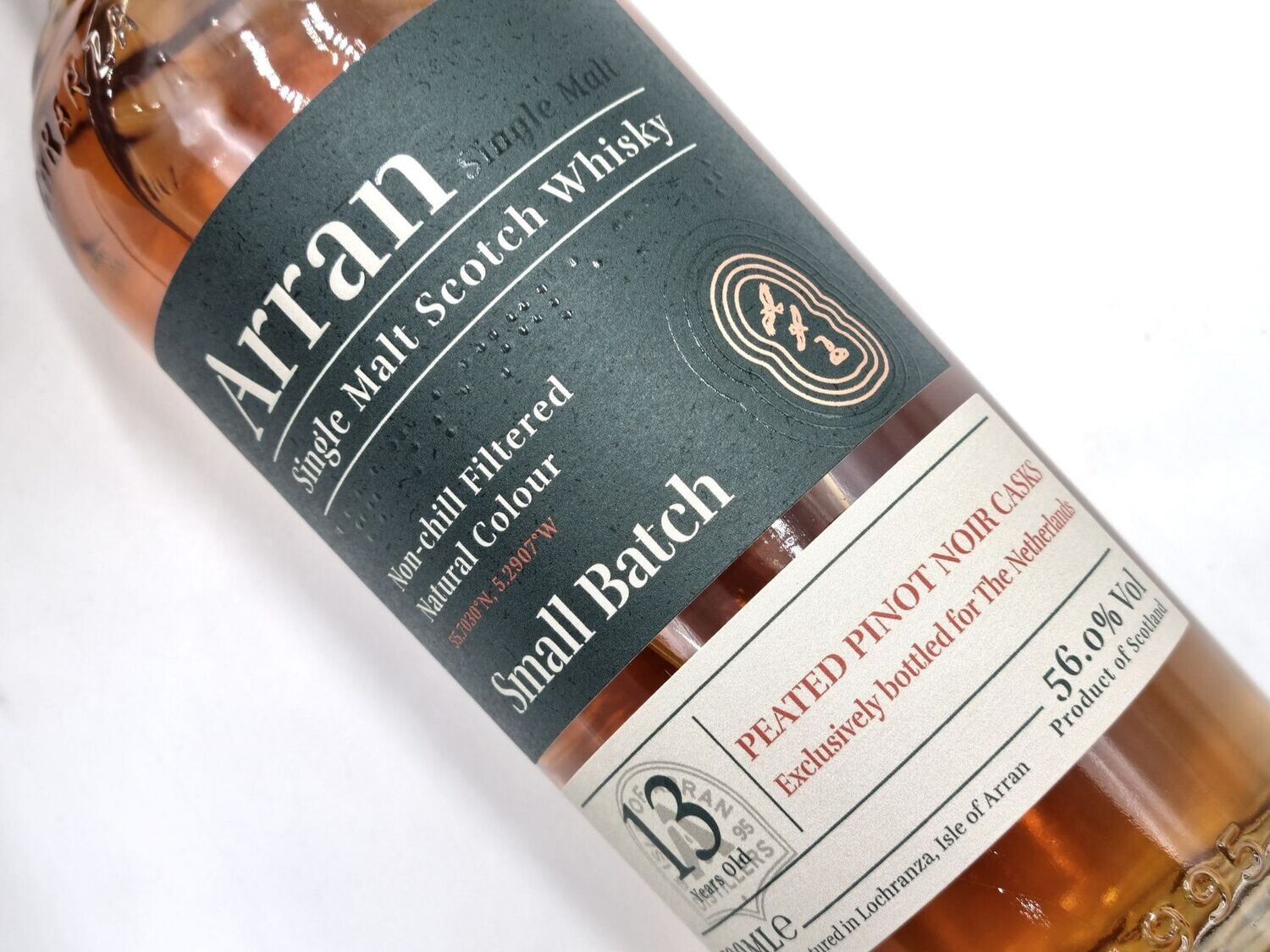 Arran Peated Pinot Noir - 13 years - 56% Arran Peated Pinot Noir - 13 years - 56%
