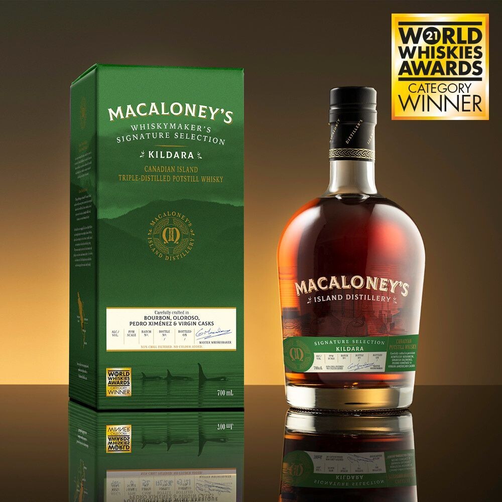 Macaloney's Kildara Canadian Whisky - 46% - Max. 1 fles per klant! Macaloney's Kildara Canadian Whisky - 46% - Max. 1 fles per klant!