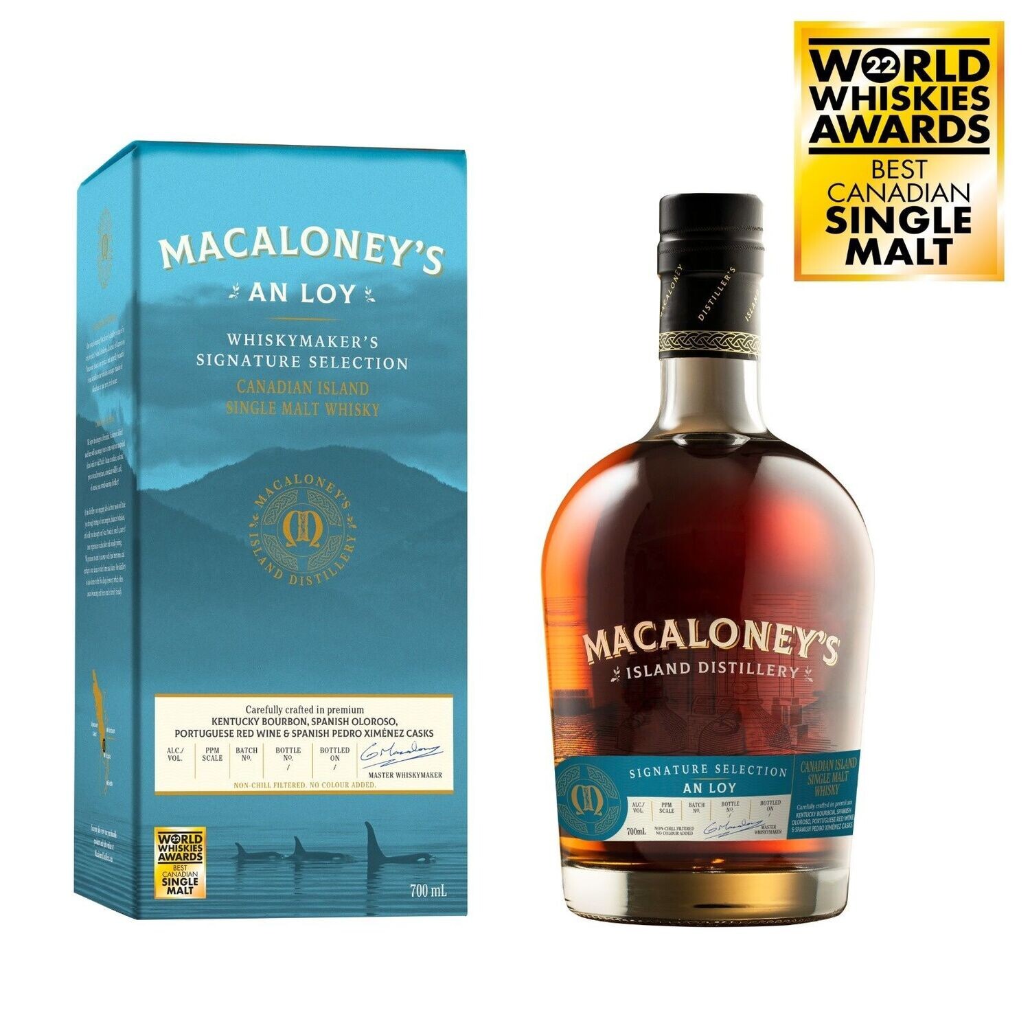 Macaloney's An Loy - Canadian Single Malt - 46% Macaloney's An Loy - Canadian Single Malt - 46%