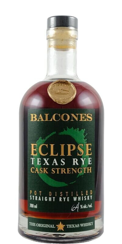 Balcones Texas Eclipse Texas Rye - Cask Strenght - 64%