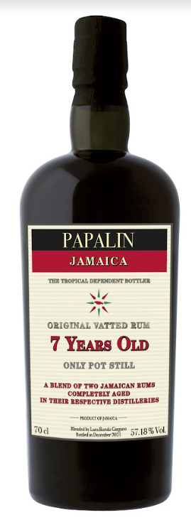 Papalin Jamaica Rum 7 years -  Navy Proof 57,18%