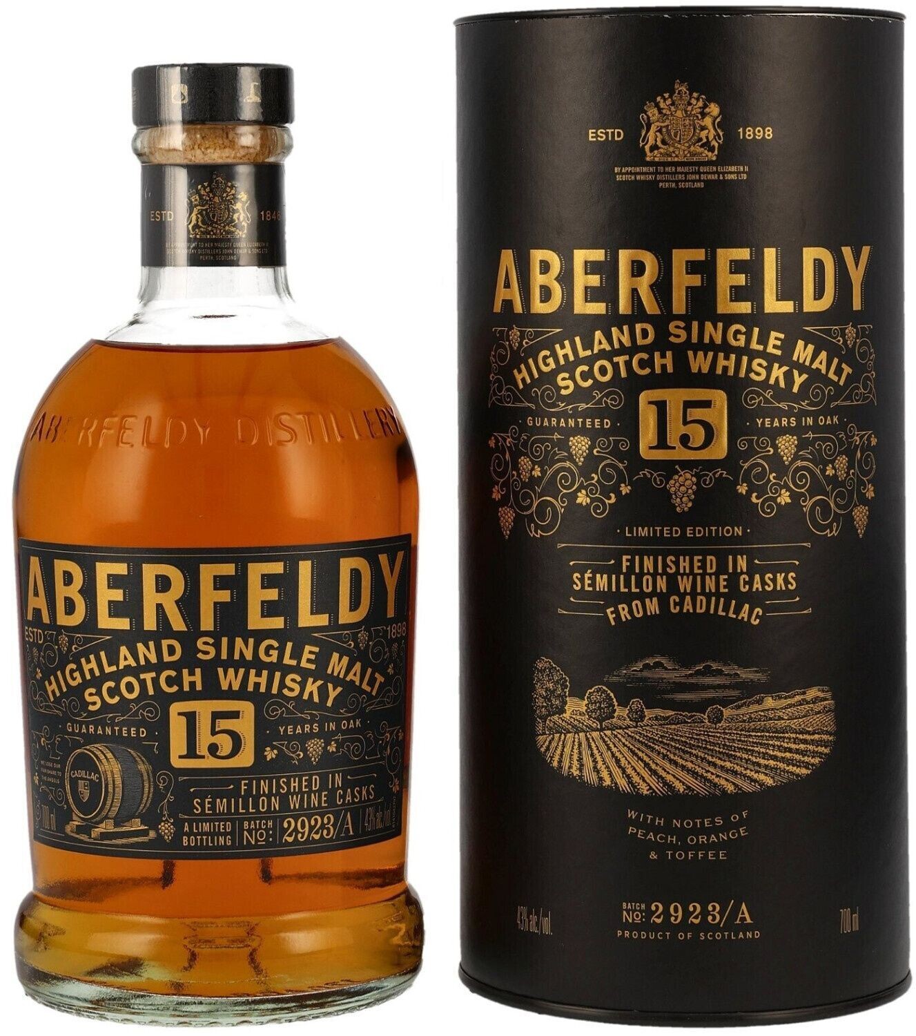 Aberfeldy 15 years - Cadillac White Wine Cask -