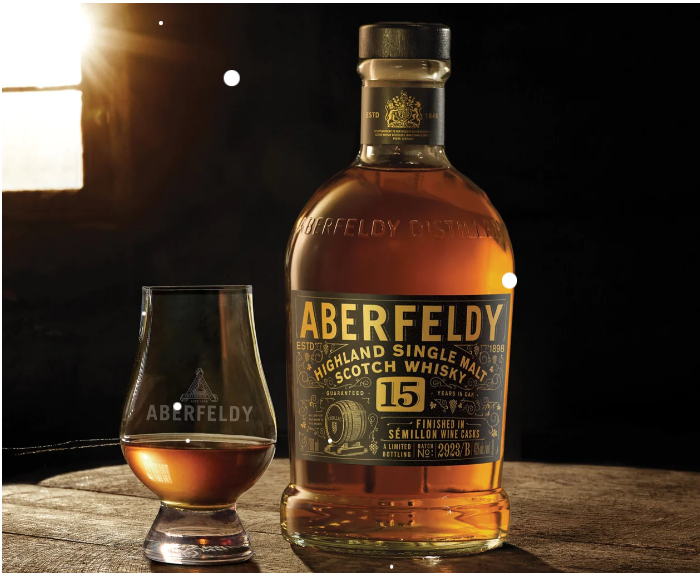 Aberfeldy 15 years - Cadillac White Wine Cask - 43% Aberfeldy 15 years - Cadillac White Wine Cask - 43%
