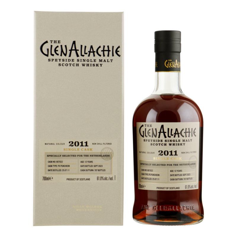 GlenAllachie 12 years - PX Puncheon Single Cask - 61%