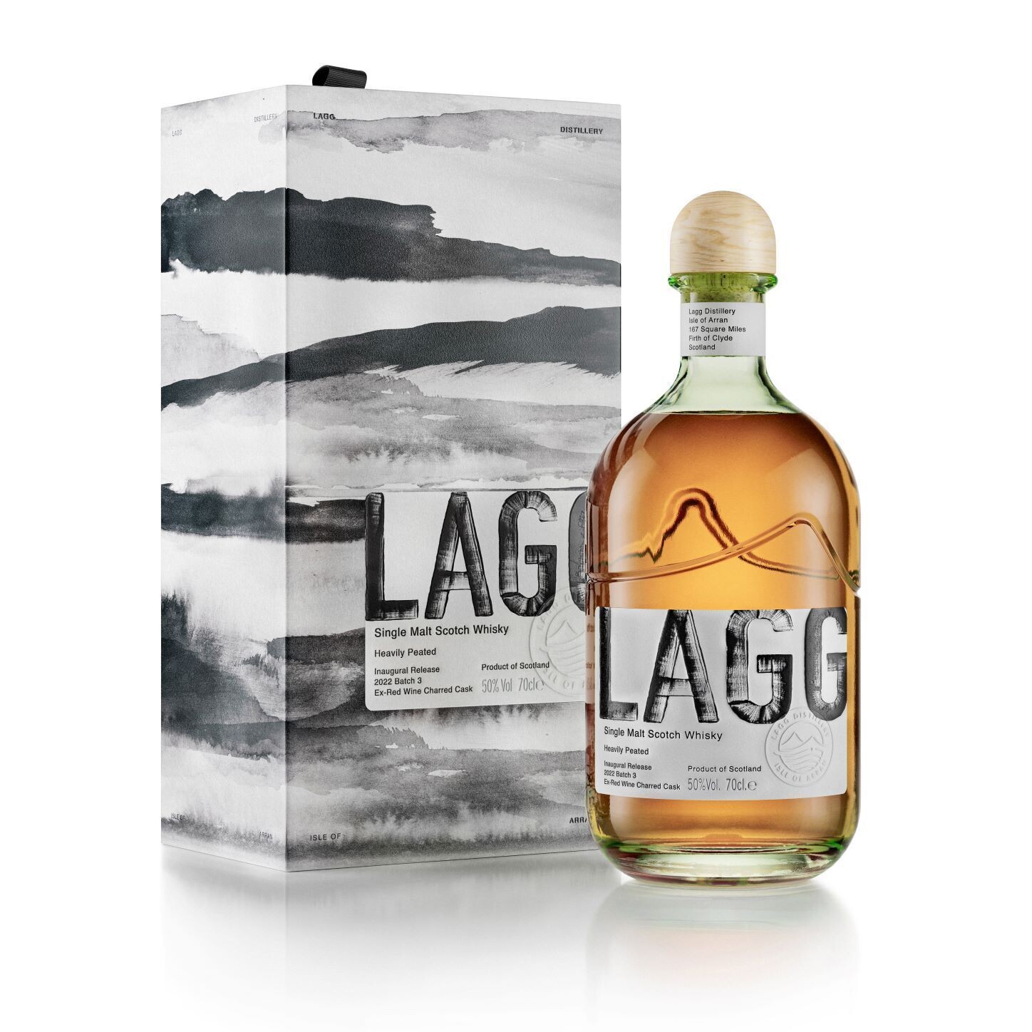 LAGG - Inaugural Release - 2022 - Batch 3 - Ex Red Wine Charred Cask - 50%