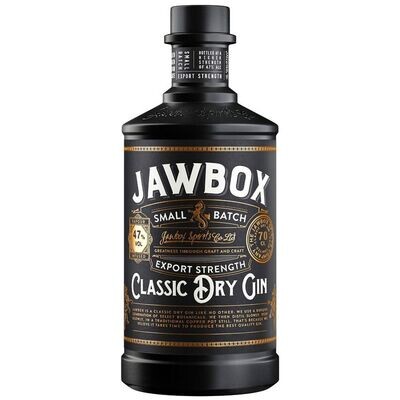 Jawbox Classic Dry Gin - Export Strength - 47%