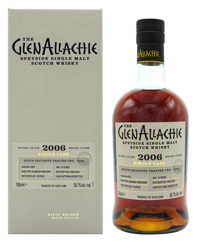 GlenAllachie  16 years - 2007 – The Netherlands exclusive - Batch 2 - 58.7%