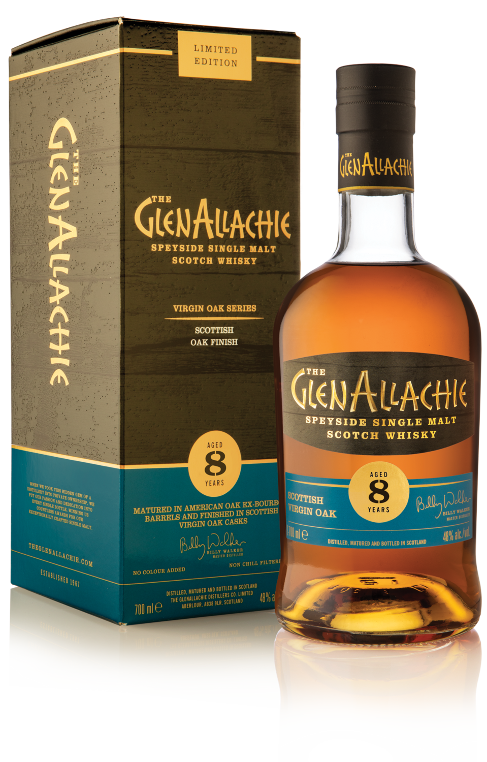 GlenAllachie 8 years Scottisch Oak Finish - 48%