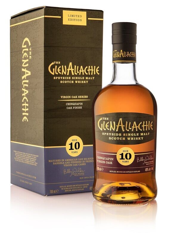 GlenAllachie  Virgin Oak Series - Chinquapin Oak - 10 years - 48%