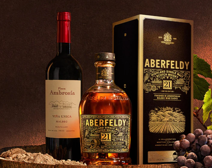 Aberfeldy 21 years - Argentinian Malbec Wine cask - 46%