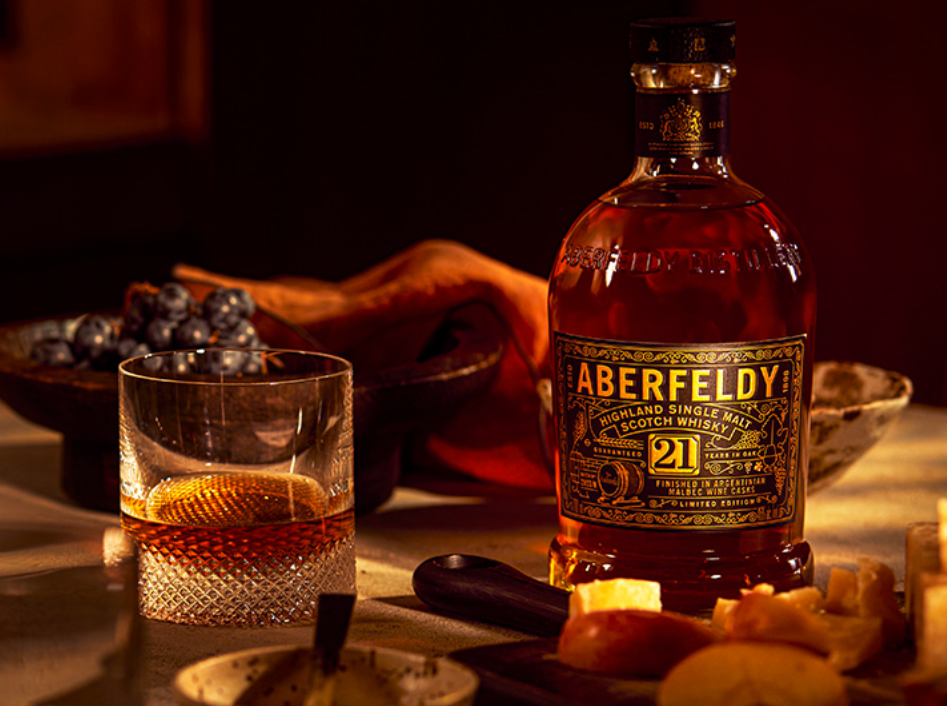 Aberfeldy 21 years - Argentinian Malbec Wine cask - 46%