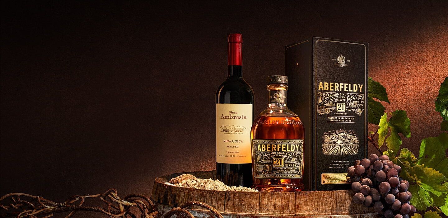 Aberfeldy 21 years - Argentinian Malbec Wine cask - 46%