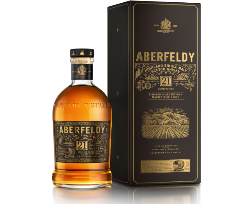 Aberfeldy 21 years - Argentinian Malbec Wine cask - 46%