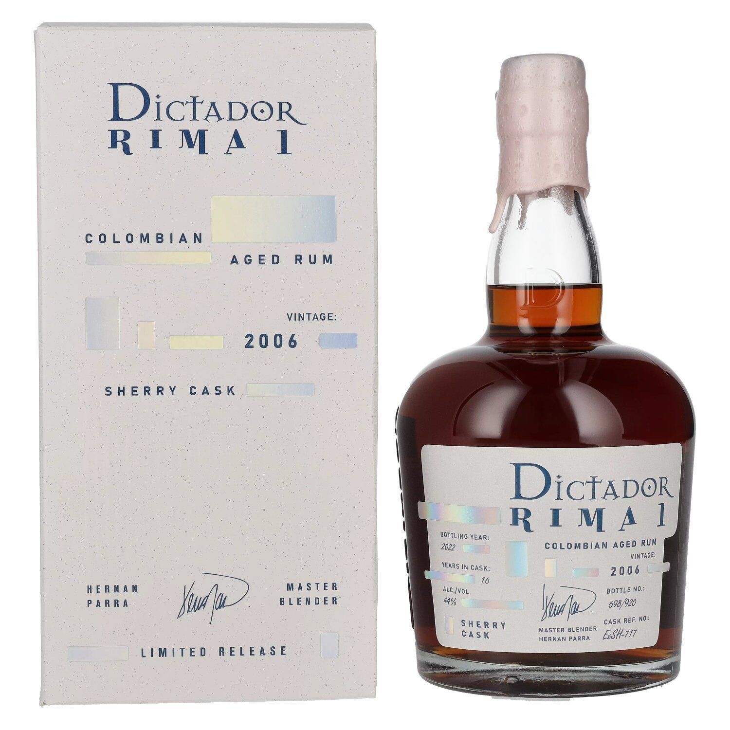 Dictador Rima 1 - Vintage 2006 - Sherry Cask - 44%