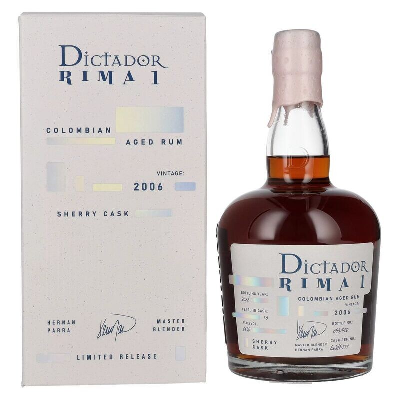 Dictador Rima 1 - Vintage 2006 - Sherry Cask - 44%