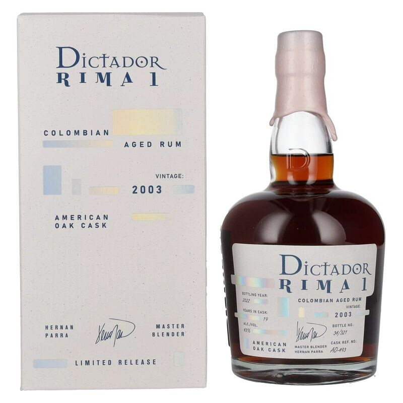 Dictador Rima 1 - Vintage 2003 - American Oak Cask - 43%