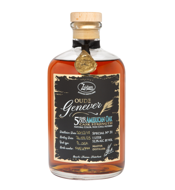 Zuidam Oude Genever - American Oak 5 years -  Cask Strength - 52.3%