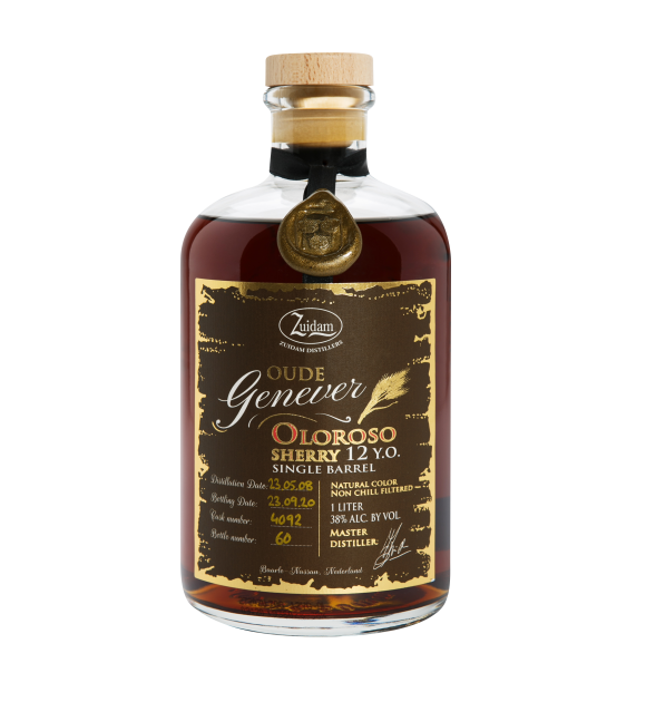 Zuidam Oude Genever Oloroso 12 years - Single Barrel - 38%
