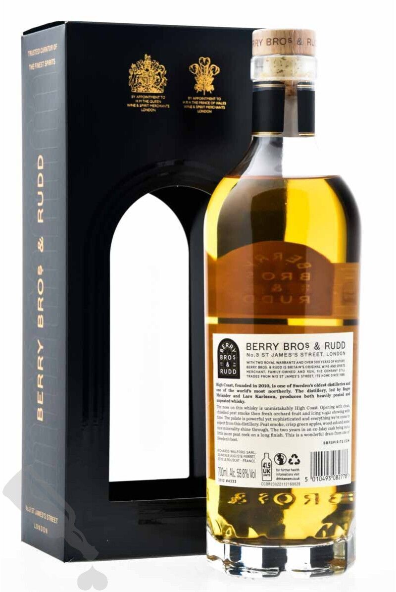 Berry Bros & Rudd - High Coast Peated ex-lochindaal Single Cask - 2012 - 59.8% Berry Bros & Rudd - High Coast Peated ex-lochindaal Single Cask - 2012 - 59.8%