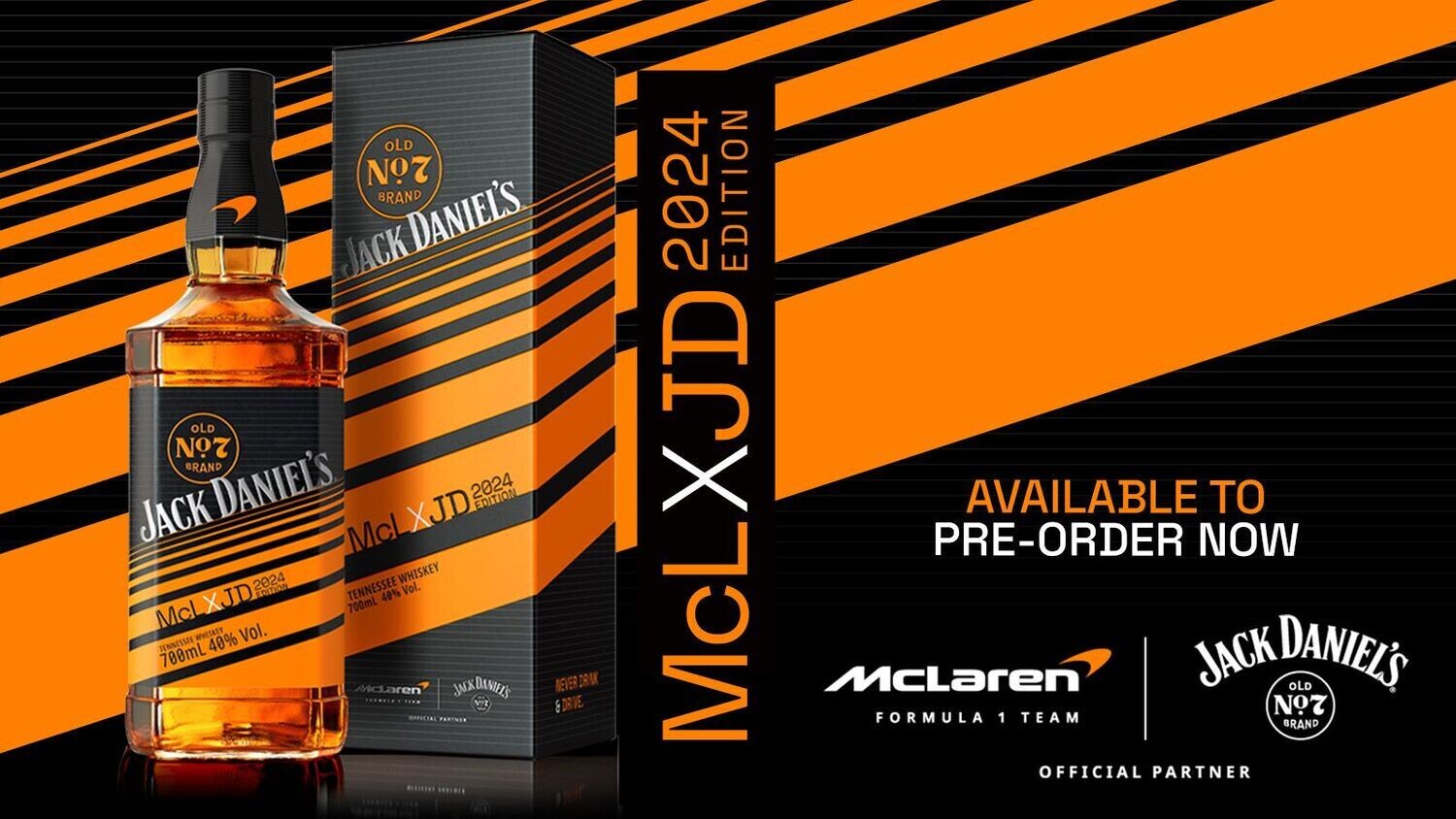 Jack Daniel's McLaren Limited Edition - 40% - Batch 2 - 2024 - met doos! Jack Daniel's McLaren Limited Edition - 40% - Batch 2 - 2024 - met doos!