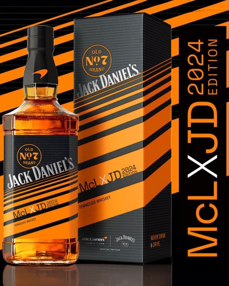 Jack Daniel's McLaren Limited Edition - 40% - Batch 2 - 2024 - met doos! Jack Daniel's McLaren Limited Edition - 40% - Batch 2 - 2024 - met doos!