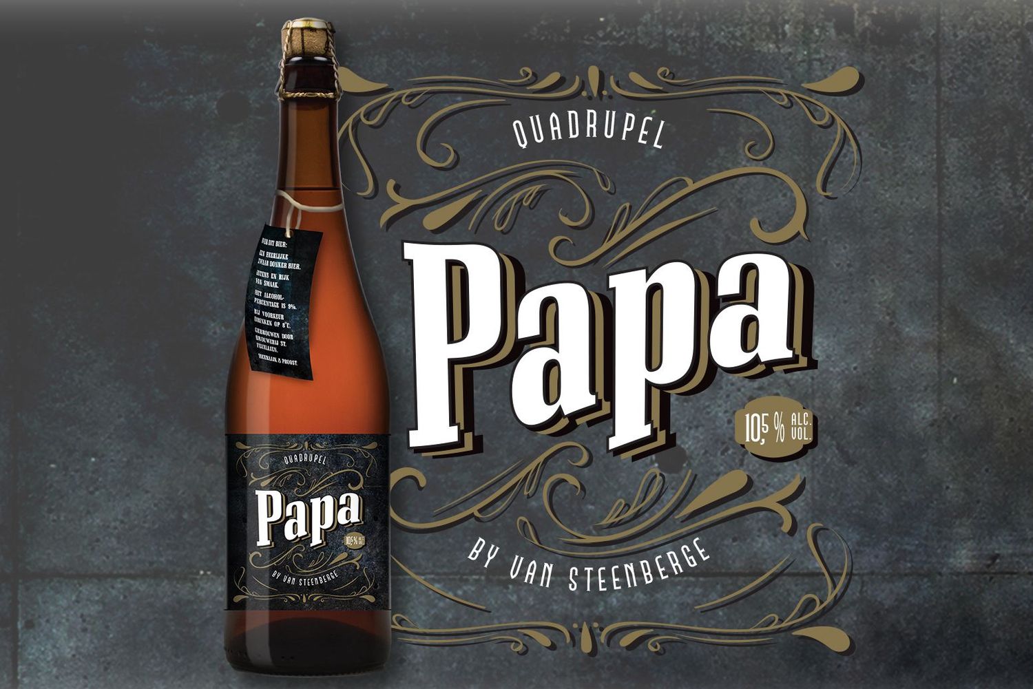 Papa bier - grote fles Papa bier - grote fles