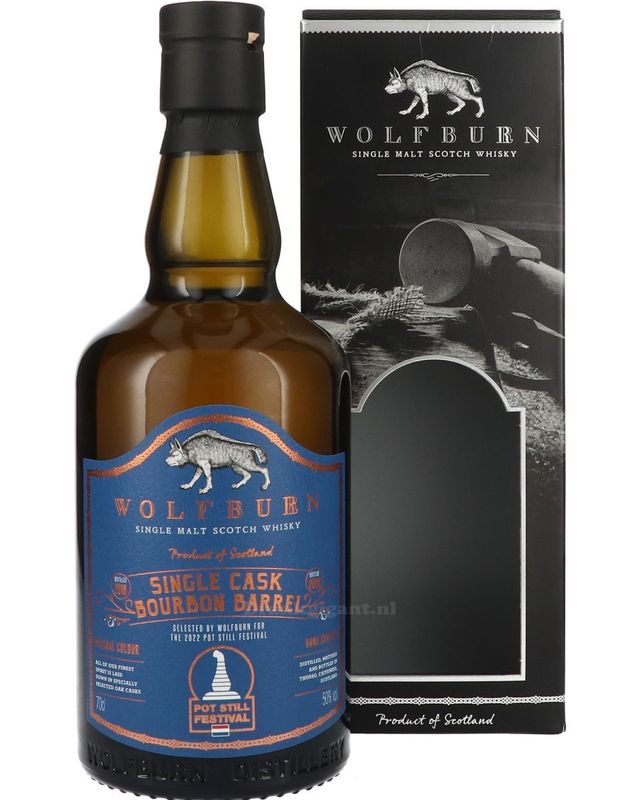 Wolfburn - Single Bourbon Cask - The 2022 Pot Still Festival - 50%