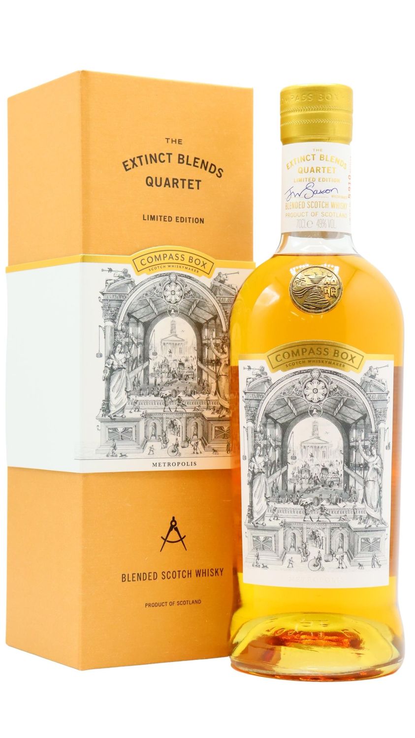 Compass Box  - The Extinct Blends Quartet - Metropolis - 49%