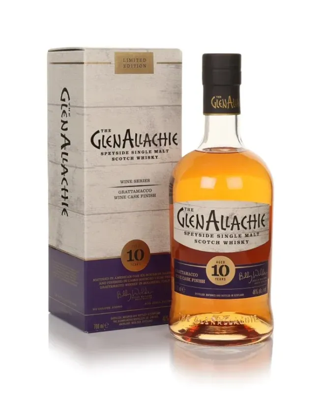 GlenAllachie  10 years – The Wine Series - Grattamacco Wine Cask Finish - 48%
