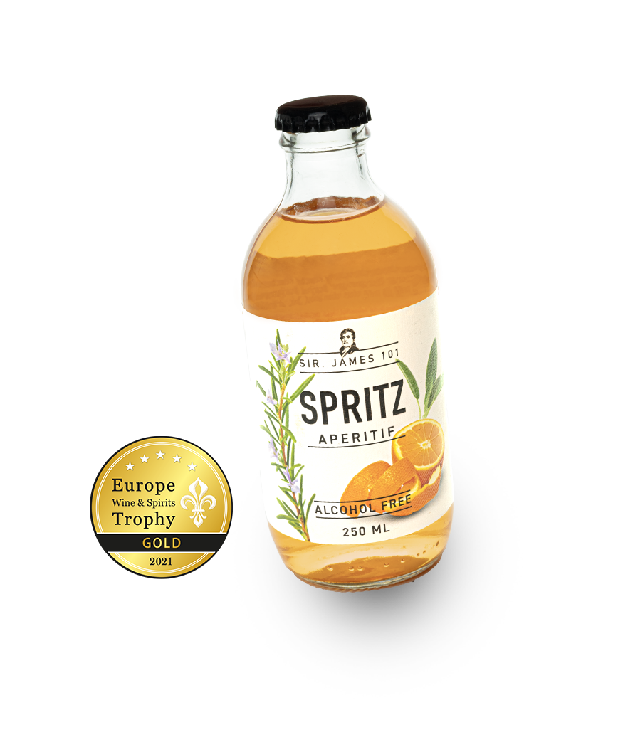 Sir James Spritz ( Aperol ) alcohol vrij - 0.0% alc.