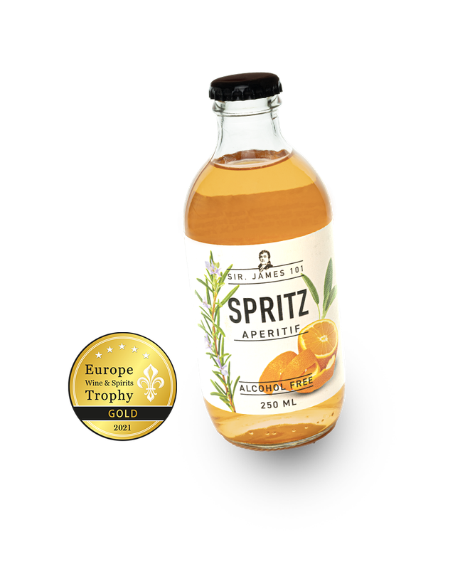 Sir James Spritz ( Aperol ) alcohol vrij - 0.0% alc.