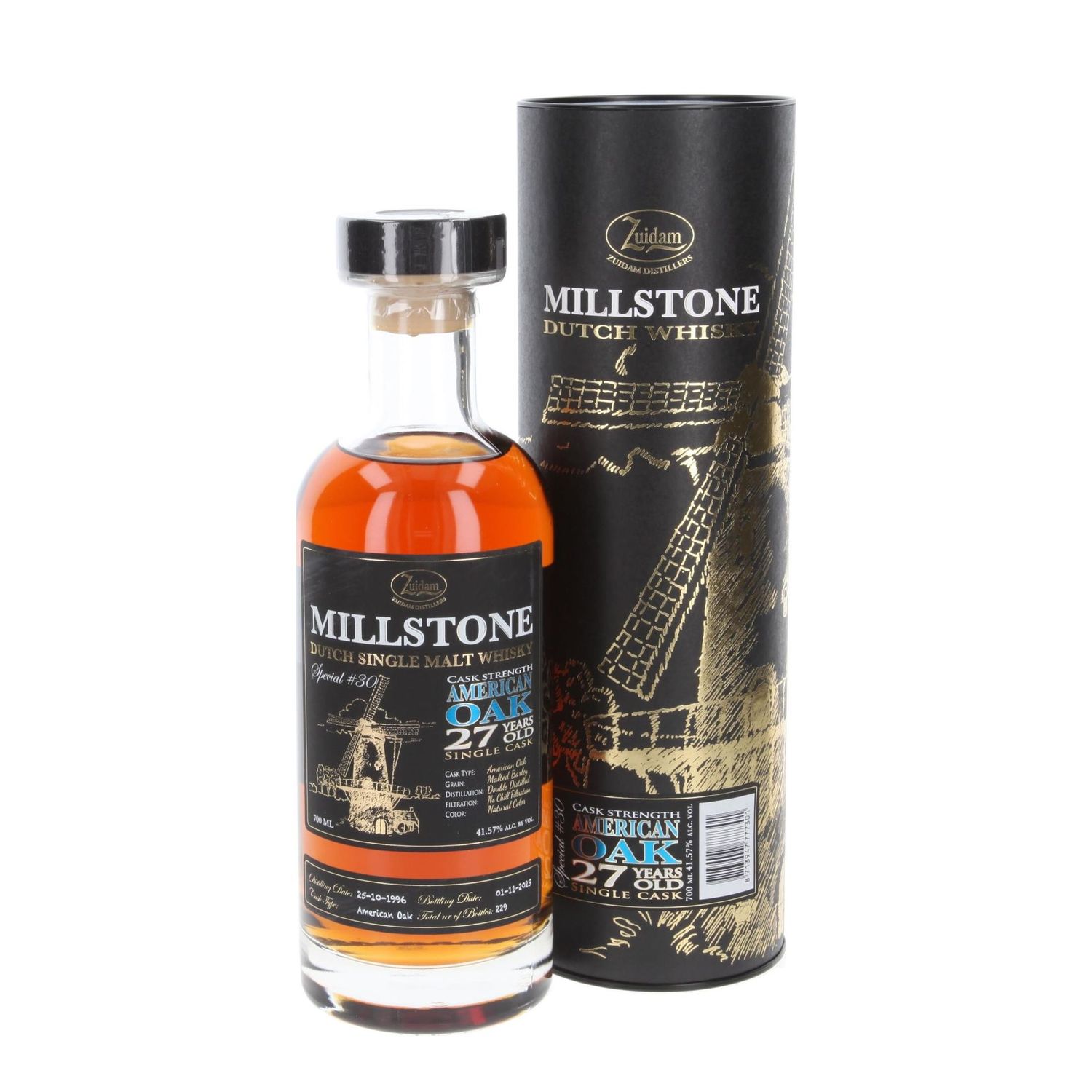 Millstone Single Malt Whisky 27 years - American Oak -  41.57% - Special No. 30