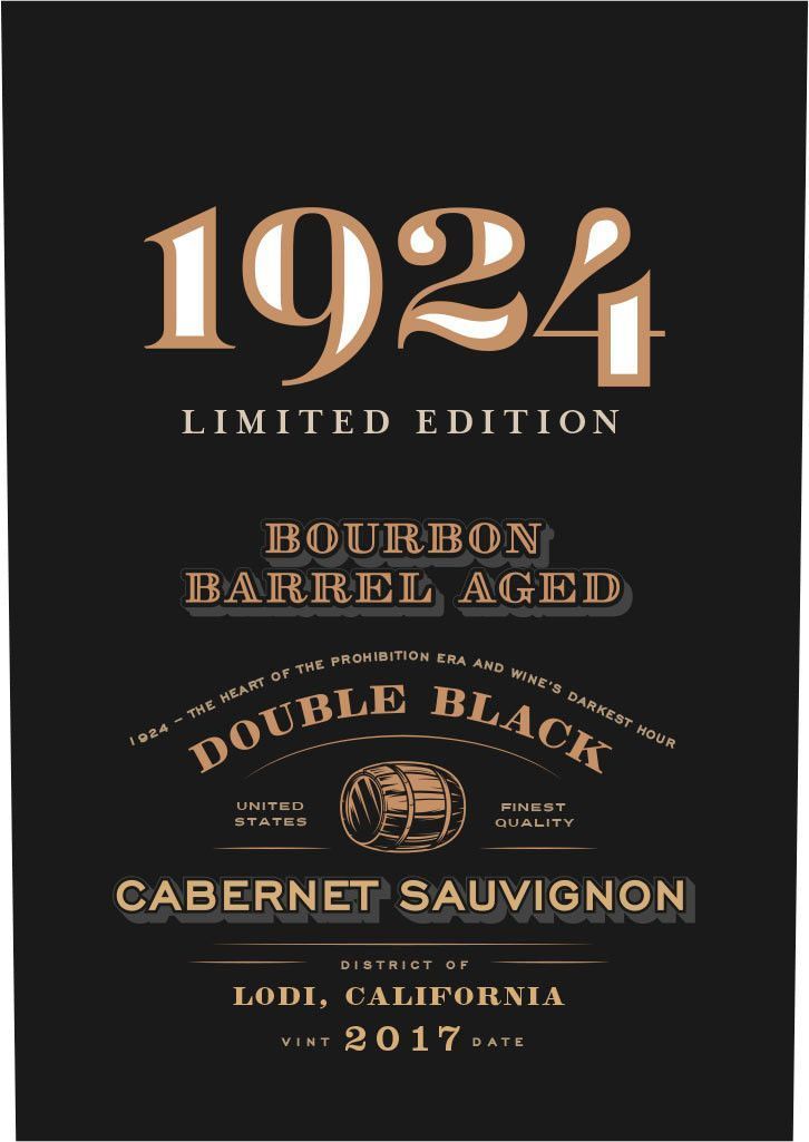 1924 - Bourbon Barrel Cabernet Sauvignon Double Black - Californië 1924 - Bourbon Barrel Cabernet Sauvignon Double Black - Californië